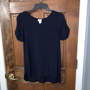 Blue top with pocket